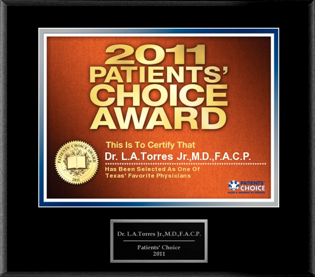 2011 Patients' choice award